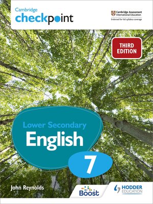 cover image of Cambridge Checkpoint Lower Secondary English Student's Book 7